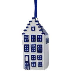 Miniature Canal Houses Delft Blue Ornament