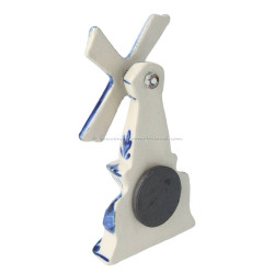 Delft Blue Windmill memo magnet