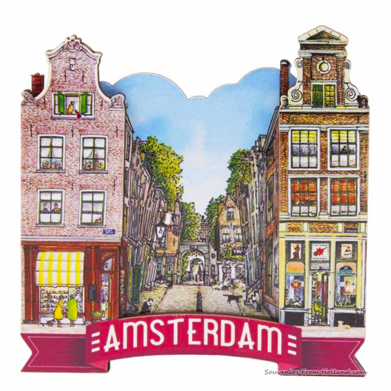 Amsterdams straatje - 2D Magneet