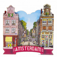 Street of Amsterdam - 2D Magnet