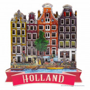 Grachtenhuizen Holland - 2D Magneet