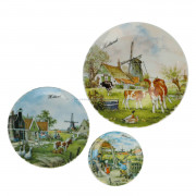 Set of 3 Wall Plates Holland