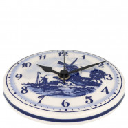 Wall Clock Round - Delft Blue 15cm