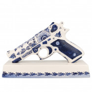 Handpistool op ware grootte nr. 35 - Handbeschilderd Delfts Blauw
