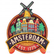 Amsterdam round label - 2D...