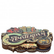 Amsterdam city ornaments - 2D Magnet