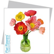 Flat Flowers - Greetings Cards Poppy - Greeting Card