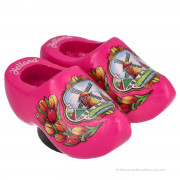 Pink Tulips - Wooden Shoes...