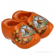 Orange Tulips - Wooden Shoes - Magnet
