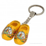 Yellow Tulip - Wooden Shoes - Keychain