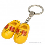 Traditional Yellow - Wooden Shoes - Keychain