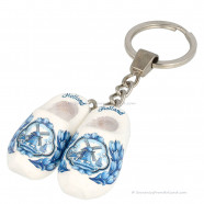 Delft Blue Tulip - Wooden Shoes - Keychain