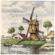 Wooden Windmills landscape...