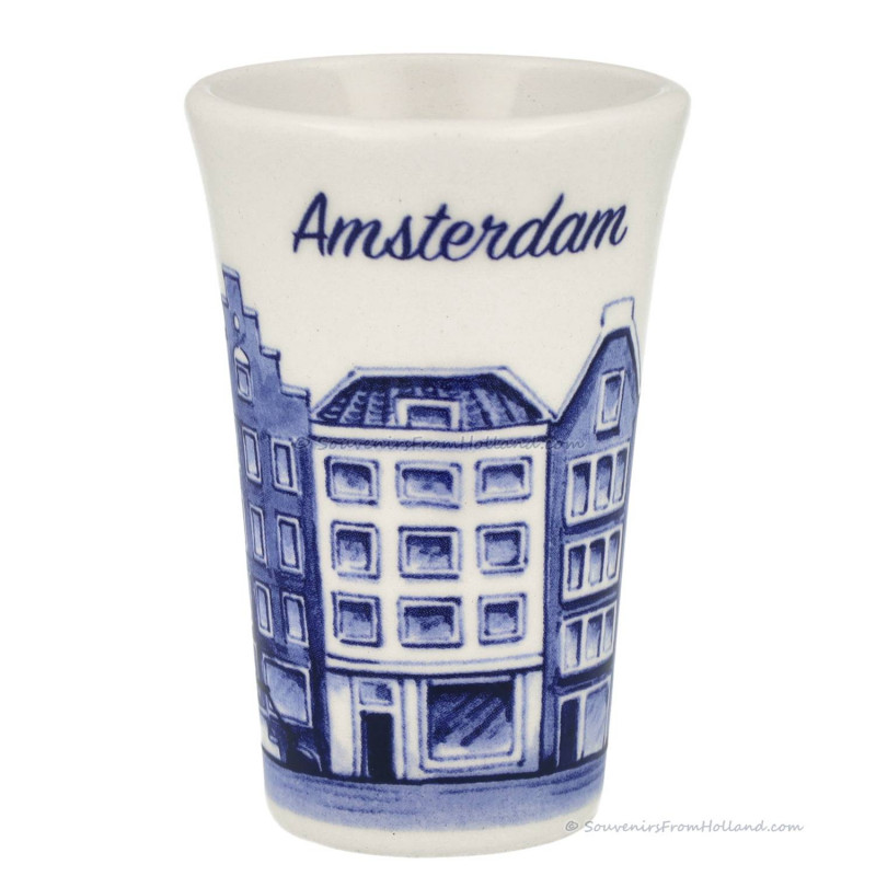 Grachtenhuizen Delfts blauw Shotglas - Shooters