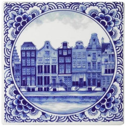 Canal houses - Tile 13x13cm