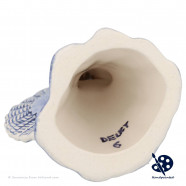Kerstengel Biddend C - Handgeschilderd Delfts Blauw