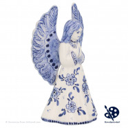 Delft Blue Christmas Angel praying D - Handpainted Delftware