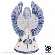 Delft Blue Christmas Angel Mandolin B - Handpainted Delftware