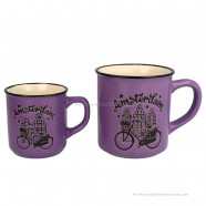 Paars Retro Camp Mug Amsterdam 200ml