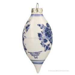 Kerstpegel 11cm windmolen - Delfts Blauw