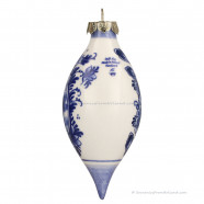 Kerstpegel 11cm paard - Delfts Blauw