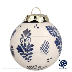 X-mas Ball Windmill 5cm - Handpainted Delft Blue