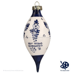X-mas Dripball Windmill 11,5cm - Handpainted Delft Blue