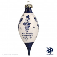 X-mas Dripball Windmill 11,5cm - Handpainted Delft Blue