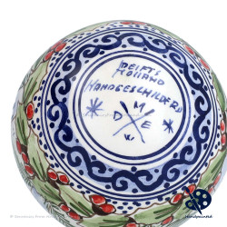 X-mas Ball candles 8cm - Handpainted Delft Blue