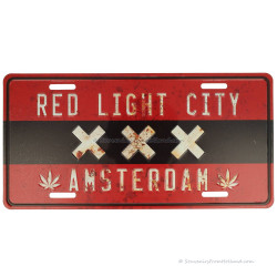 Red Light City XXX Amsterdam kentekenplaat