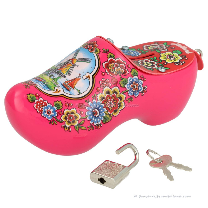 Roze spaarpotklomp 14cm