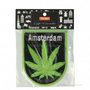 Amsterdam Cannabis Leaf Badge
