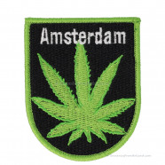Amsterdam Cannabis Leaf Badge