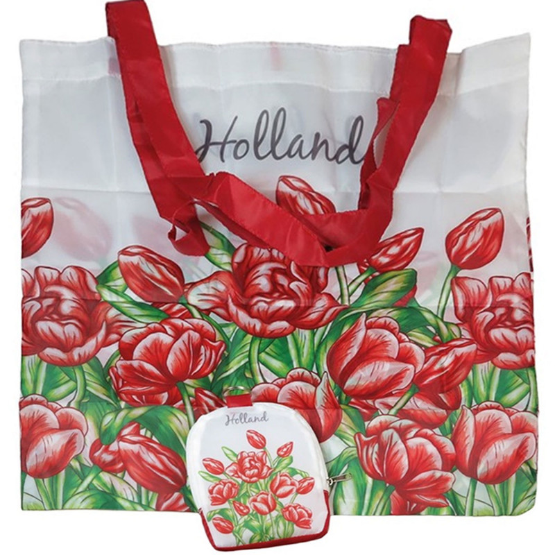 Tulpen in Rood - Boodschappentas 42,5cm