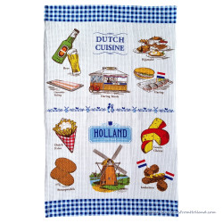 Dutch Cuisine Holland Blue Kitchen Towel 45x70cm