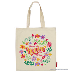 Katoenen Tas Flower Power Love Tulips
