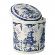 Syrup Waffle Jar Windmill 12,5cm - Delft Blue