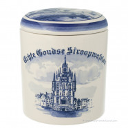 Syrup Waffle Jar Gouda Windmill 12,5cm - Delft Blue