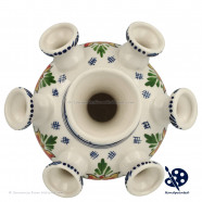 Kleine Tulpenvaas Oranje Tulpen v2 - Handgeschilderd Delfts Blauw