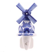 Night Light - Wall Light Windmill - Delft Blue - Night Light