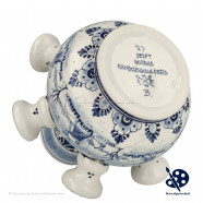 Kleine Tulpenvaas Molenlandschap detail - Handgeschilderd Delfts Blauw