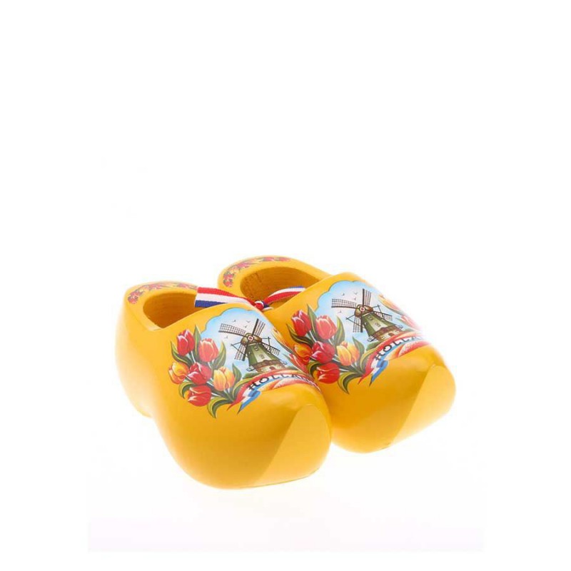 Yellow Tulip - 8 cm Wooden Shoes