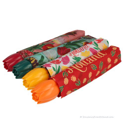 Blauwgroene Tulpen paraplu Tulp handvat