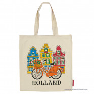 Cotton Shopper Holland Orange Bike - Shopping Bag