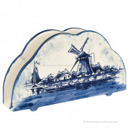 Napkins Holder Windmill landscape - Delft Blue