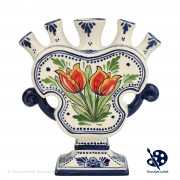 Flat Tulipvase orange Tulip...