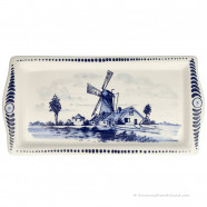 Cake dish Windmill landscape 29.5cm Delftware