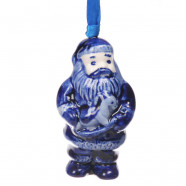 Set van 6 Kerst figuren A - Kersthangers Delfts Blauw