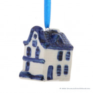 Set van 6 Kerst figuren A - Kersthangers Delfts Blauw