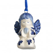 Set van 6 Kerst figuren A - Kersthangers Delfts Blauw